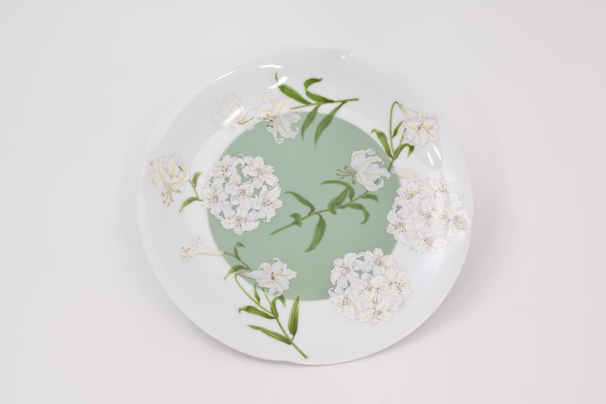 白百合 ミート皿（アウトレット品） | WEB有田陶器市 ｜ 深川製磁