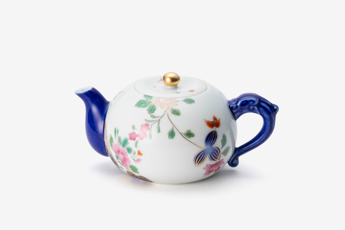 染錦絢爛草花絵 玉露急須（アウトレット） | WEB有田陶器市 ｜ 深川製