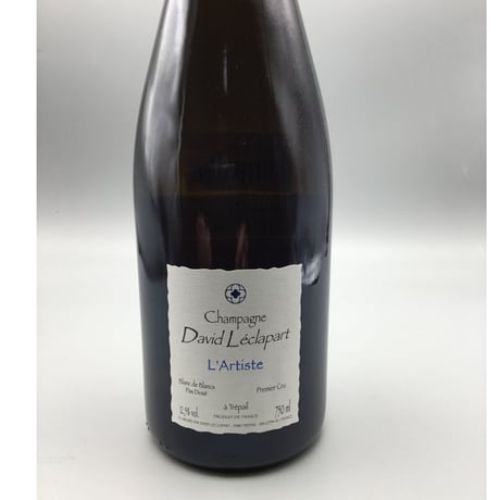 Champagne Cuvée l'Artiste Blanc de Blanc　David LÉCLAPART　キュヴェ・ラルティスト   ダヴィッド・レクラパール