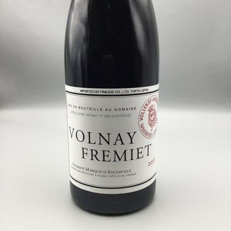 Volnay 1er  Fremiets 2016 Marquis D'angerville ヴォルネイ 1ＥＲ フレミエ 2016 マルキ・ダンジルヴィーユ