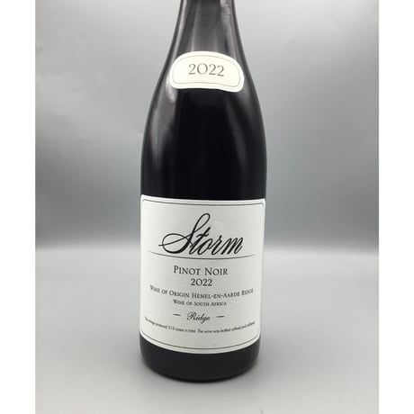 Ridge Pinot Noir 2022 Storm Wines リッジ・ピノ・ノワール　ストーム・ワインズ
