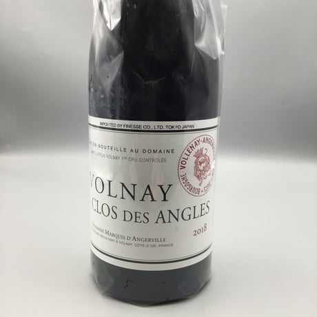 Volnay 1er Clos Des Angles 2018 Marquis D'angerville ヴォルネイ 1er クロ デ ザングレ 2018 マルキ・ダンジルヴィーユ