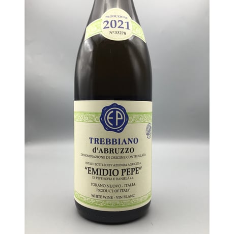 Trebbiano dʼAbruzzo Selezione Vecchie Vigne 2021 Emidio Pepe エミディオ・ペペ