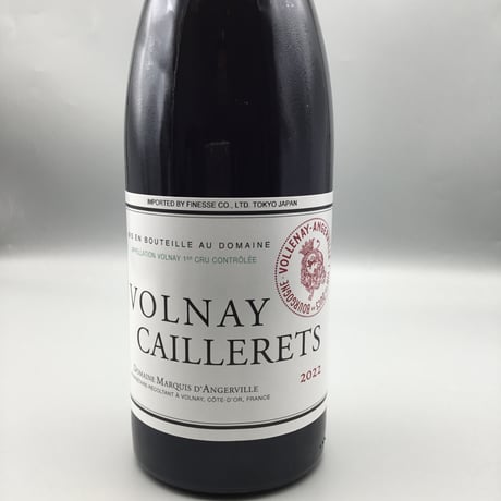Volnay 1er Caillerets 2022 Marquis Dangerville　ヴォルネイ 1ＥＲ カイユレ　2022　マルキ・ダンジルヴィーユ