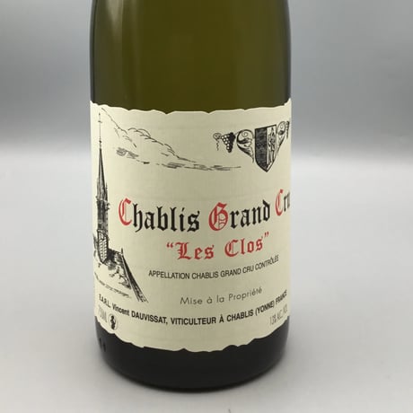 Chablis Gc Les Clos 2023/Vincent Dauvissat シャブリ レ・クロ 2023/ヴァンサン・ドーヴィサ