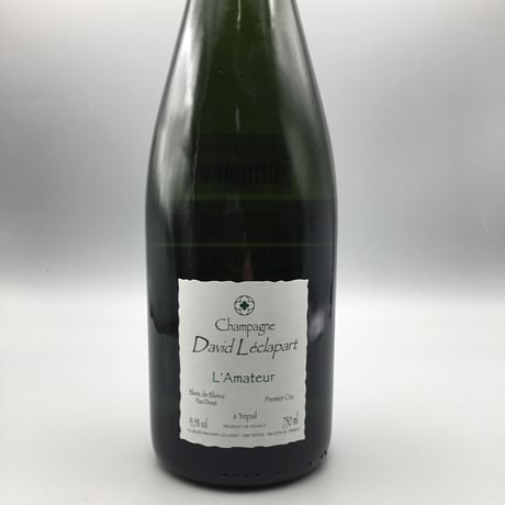 Champagne Cuvée l'Amateur Blanc de Blanc　David LÉCLAPART　キュヴェ・ラマトゥール　ダヴィッド・レクラパール