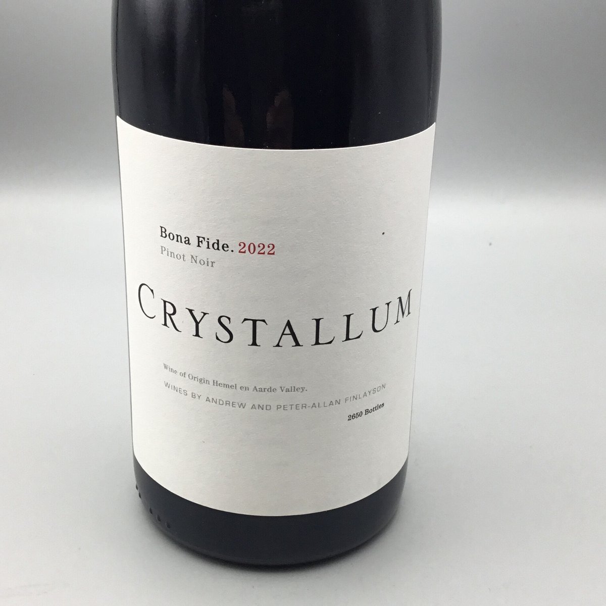 Bona Fide Pinot Noir 2022 / Crystallum ボナファイド /