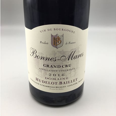Bonnes Mares 2016 / Hudelot-Baillet 　ボンヌ・マール　2016　ユドロ・バイエ