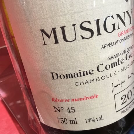 Musigny Blanc 2018/Domaine Comte Georges de Vogüéミュジニー・ブラン 2018 /ドメーヌ・コント・ジョルジュ・ド・ヴォギュエ
