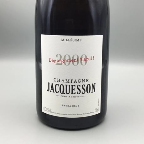 Champagne Degorgement Tardif Millésime 2000/ Jacquesson　デゴルジュマン・タルディフ・ミレジメ　2000/ジャクソン