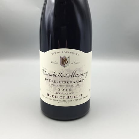 Chambolle-Musigny 1er  Les Charmes 2016 / Hudelot-Baillet レ・シャルム　/　ユドロ・バイエ