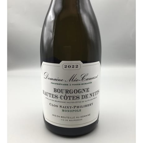 Bourgogne Hautes-Cotes DE Nuits, Clos Saint-Philibert 2022/ Domaine Meo Camuzet/ドメーヌ メオ・カミュゼ