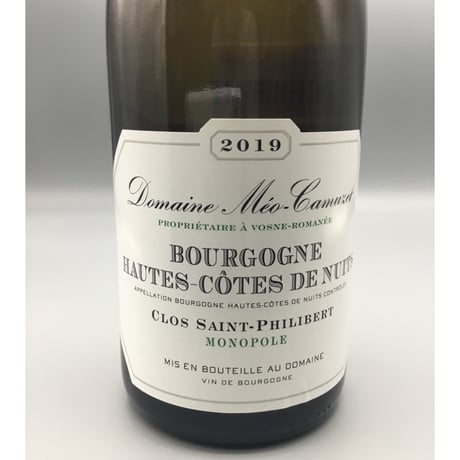 Bourgogne Hautes-Cotes DE Nuits, Clos Saint-Philibert 2019/ Domaine Meo Camuzet/ドメーヌ メオ・カミュゼ