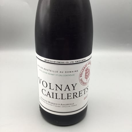 Volnay 1er Caillerets 2017 Marquis Dangerville　ヴォルネイ 1ＥＲ カイユレ　2017　マルキ・ダンジルヴィーユ