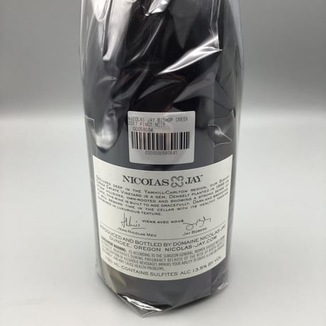 Bishop Creek Pinot Noir 2017 Nicolas-Jay ビショップ・クリークPN　二コラ・ジェイ