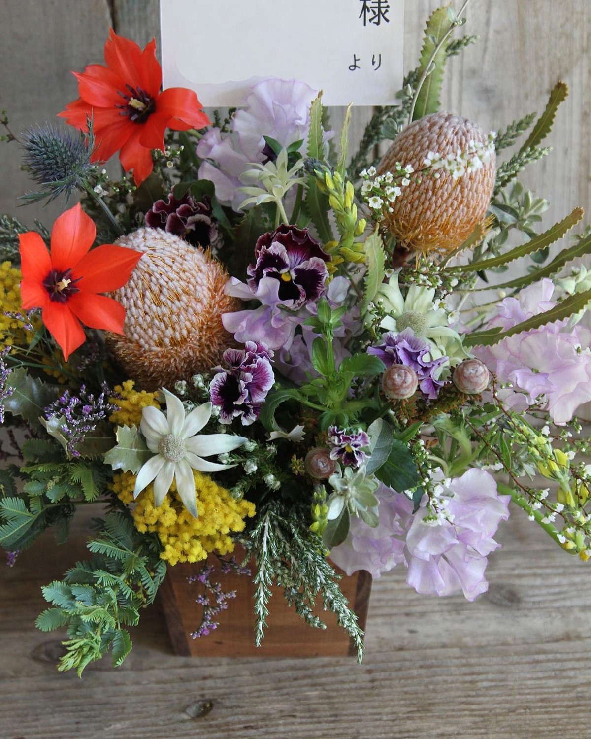 葛飾・江東・江戸川区お届け 送料1100】フラワーアレンジメント L