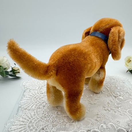 送料無料★シュタイフ★Bazi Dachshund 14cm(立ちポーズ)★ダックスフントのバジー/犬★ヴィンテージ/アンティーク★Steiff/STEIFF