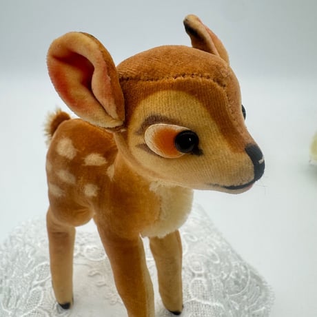 送料無料★シュタイフ★Bambi Deer 14cm★ディズニーバンビ/子鹿/シカ/小鹿★ビンテージ/アンティーク★STEIFF/Steiff