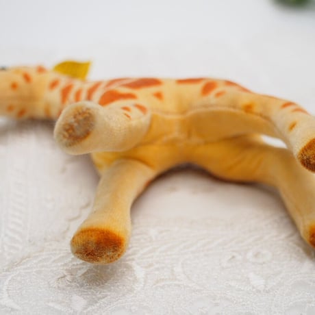 送料無料★シュタイフ★Giraffe 14cm オールID's完品★1968年製(最小サイズの)キリン/ベルベットの麒麟★アンティーク/ビンテージ★STEIFF/Steiff★