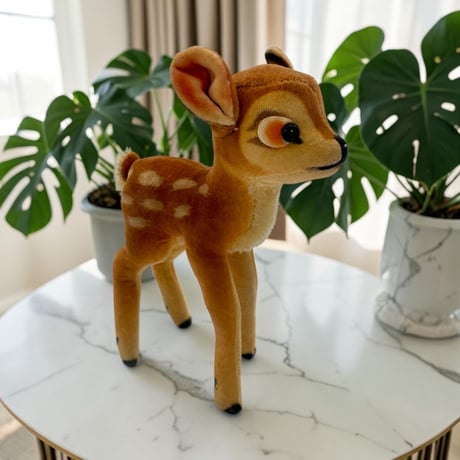送料無料★シュタイフ★Bambi Deer 14cm★ディズニーバンビ/子鹿/シカ/小鹿★ビンテージ/アンティーク★STEIFF/Steiff