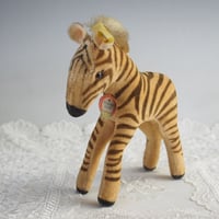 送料無料★シュタイフ★Zebra 12cm オールID's完品★(最小サイズの)シマウマ/縞馬/ゼブラ★アンティーク★STEIFF★