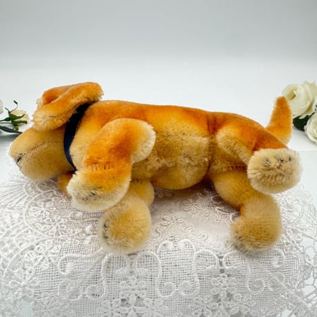 送料無料★シュタイフ★Bazi Dachshund 14cm(立ちポーズ)★ダックスフントのバジー/犬★ヴィンテージ/アンティーク★Steiff/STEIFF