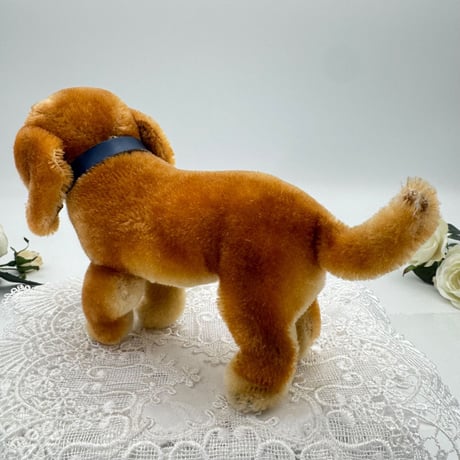 送料無料★シュタイフ★Bazi Dachshund 14cm(立ちポーズ)★ダックスフントのバジー/犬★ヴィンテージ/アンティーク★Steiff/STEIFF