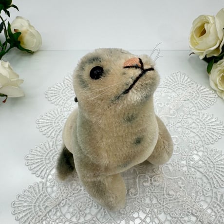 送料無料★シュタイフ★Robby Seal 14cm★アザラシのロビー/海豹★ビンテージ★Steiff/STEIFF