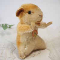 送料無料★シュタイフ★Goldy Hamster 14cm オールID's完品★ハムスターのゴールディ★ビンテージ/アンティーク★STEIFF★