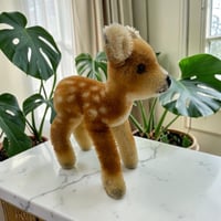 送料無料★シュタイフ★Fawn 14cm★モヘアのバンビ/小鹿/シカ★ヴィンテージ/アンティーク★Steiff/STEIFF