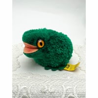 送料無料★シュタイフ★Woolen Frog 7cm ID's完品★ぽんぽんカエル/蛙/フロッグ★ビンテージ★Steiff