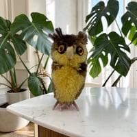 送料無料★シュタイフ★Woolen Owl 6㎝★ぽんぽんフクロウ/梟★アンティーク/ビンテージ★Steiff/STEIFF