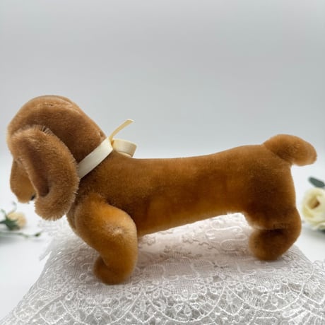 送料無料★シュタイフ★Hexie Dachshund 13cm★ダックスフントのヘキシー/犬★ビンテージ/アンティーク★Steiff/STEIFF
