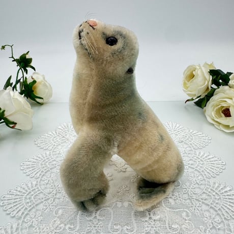 送料無料★シュタイフ★Robby Seal 14cm★アザラシのロビー/海豹★ビンテージ★Steiff/STEIFF
