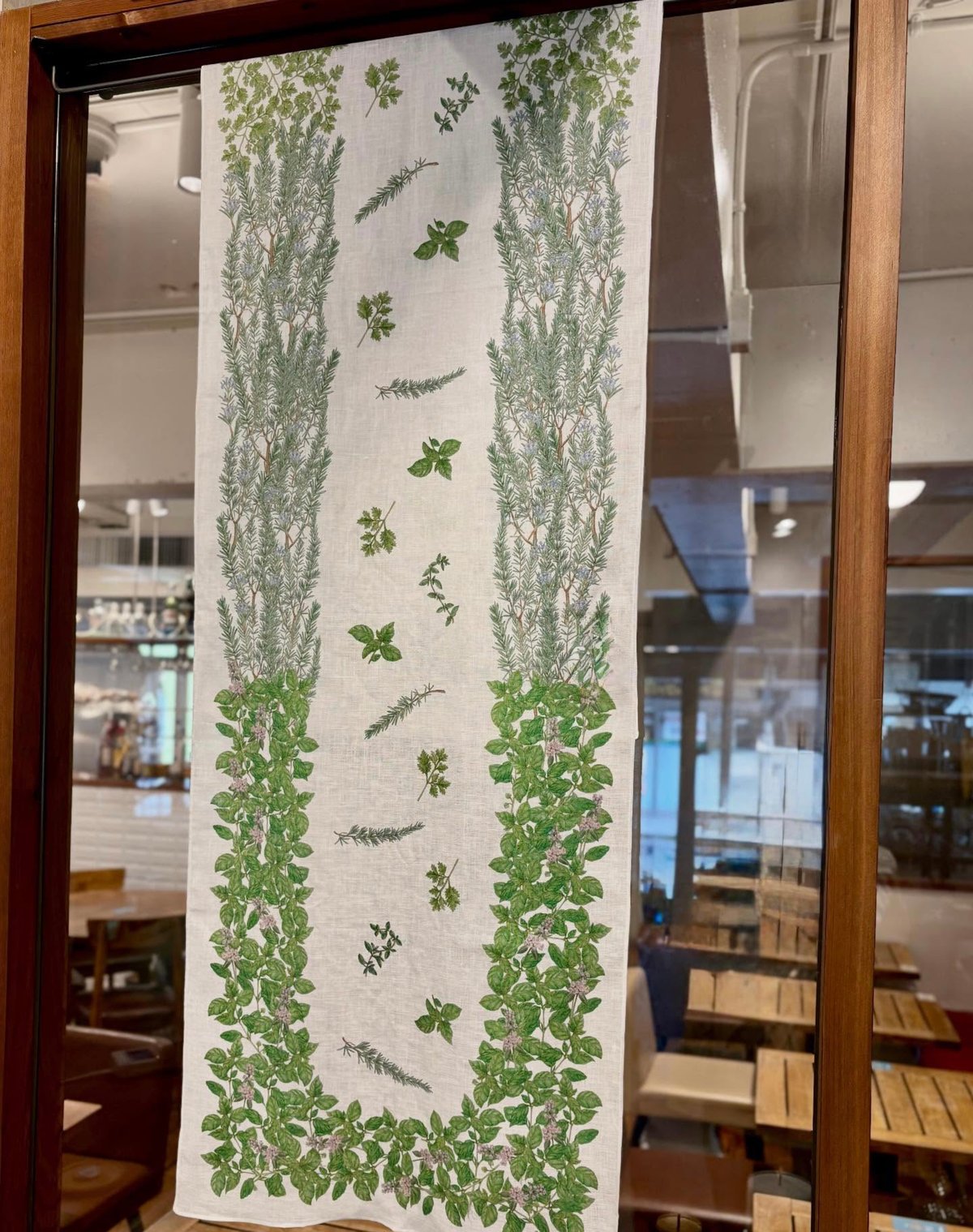 リネンテーブルランナー / Aミモザ・B ハーブ | botanart