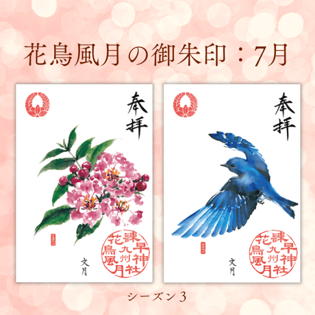 花鳥風月の御朱印【シーズン３】定期便・令和8年6月25日お申込み
