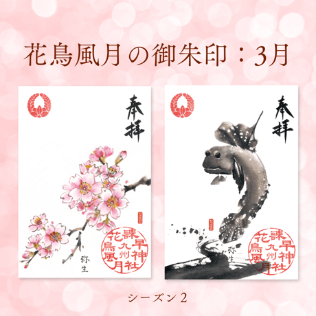 花鳥風月の御朱印【シーズン２】定期便・令和8年6月25日お申込み