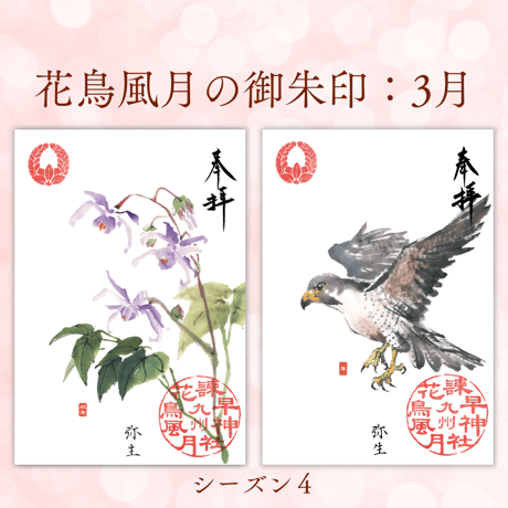 花鳥風月の御朱印【シーズン４】定期便・令和8年7月25日お申込み