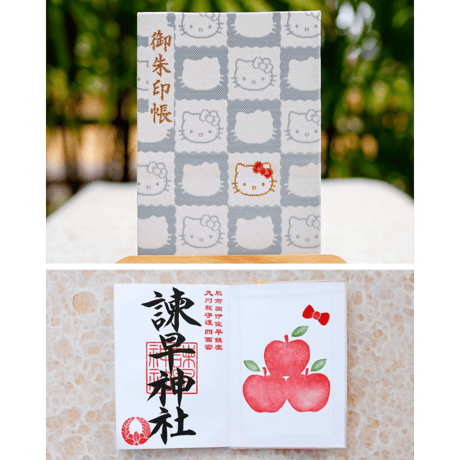 キティちゃん（きらめき格子）御朱印帳／中面２面展開