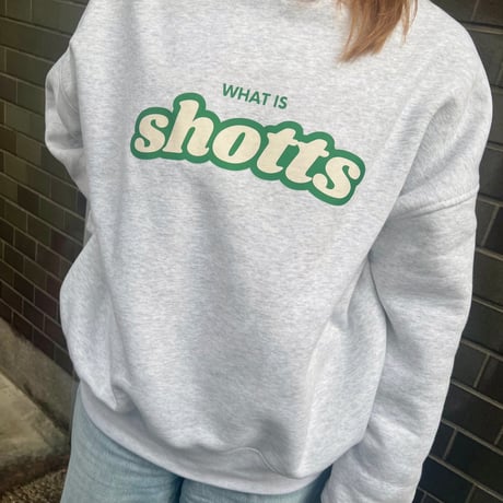 WHAT IS shottsスウェット【アッシュ】※数量限定