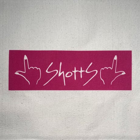 shotts缶バッジもついてるよ！しょっつオシャンなトートバッグ（ピンク）