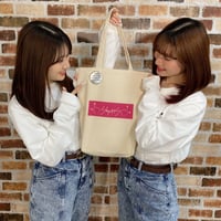 shotts缶バッジもついてるよ！しょっつオシャンなトートバッグ（ピンク）