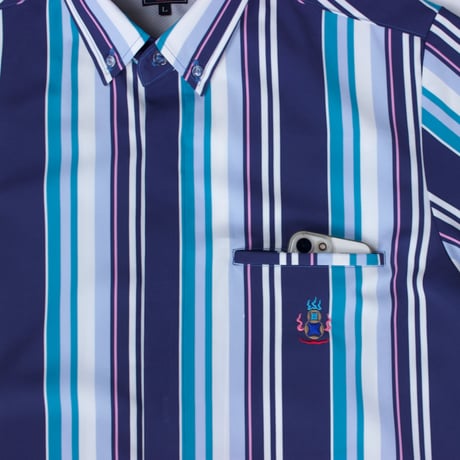 ST-272｜STARTEX｜MEN'S KARIYUSHI WEAR｜DELUXE MULTI STRIPE -SLIM-/ NAVY