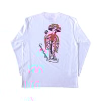 LINX｜LINX × Kads MIIDA-HANAGASA L/S TEE / WHITE&RED