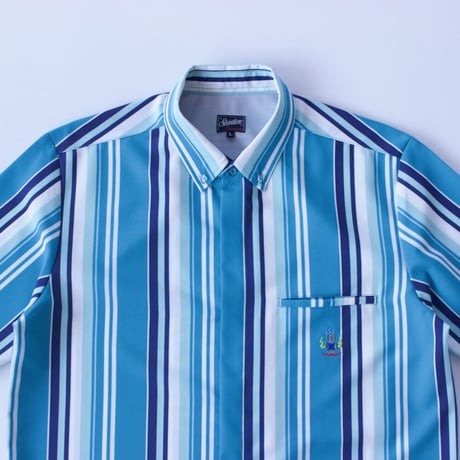 ST-272｜STARTEX｜MEN'S KARIYUSHI WEAR｜DELUXE MULTI STRIPE -SLIM-/ EMERALD