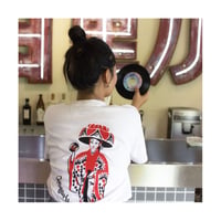 LINX｜LINX × Kads MIIDA-HANAGASA TEE / WHITE&RED