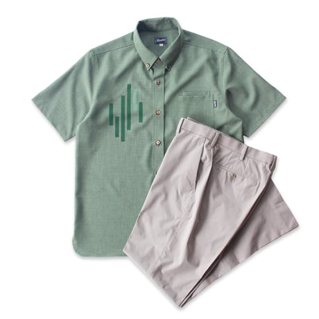 ST-286｜STARTEX｜MEN'S KARIYUSHI WEAR｜YJF V2 -SLIM- / KHAKI GREEN