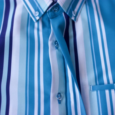 ST-272｜STARTEX｜MEN'S KARIYUSHI WEAR｜DELUXE MULTI STRIPE -SLIM-/ EMERALD