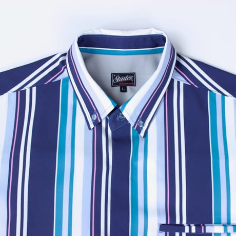 ST-272｜STARTEX｜MEN'S KARIYUSHI WEAR｜DELUXE MULTI STRIPE -SLIM-/ NAVY