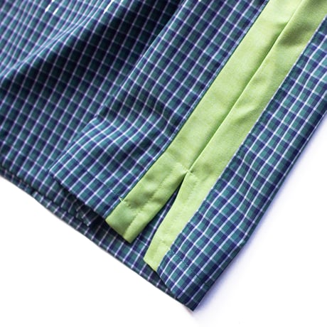 ST-290｜STARTEX｜KARIYUSHI WEAR｜DLX CHECK SIDE PANEL-STANDARD-/ GREEN CHECK